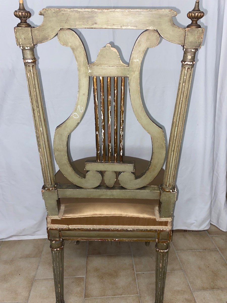 Pair Of Lyre Style Lxvi Chairs -photo-3