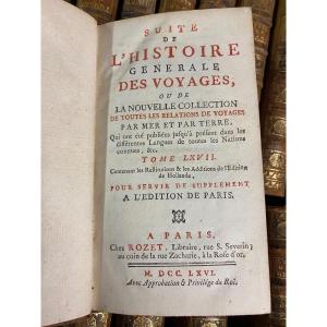 44 Tomes  Histoire générale des voyages chez Didot / Livres 18ème 