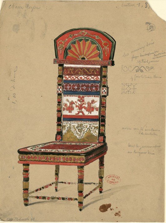 Russie XIXe Chaise-photo-1