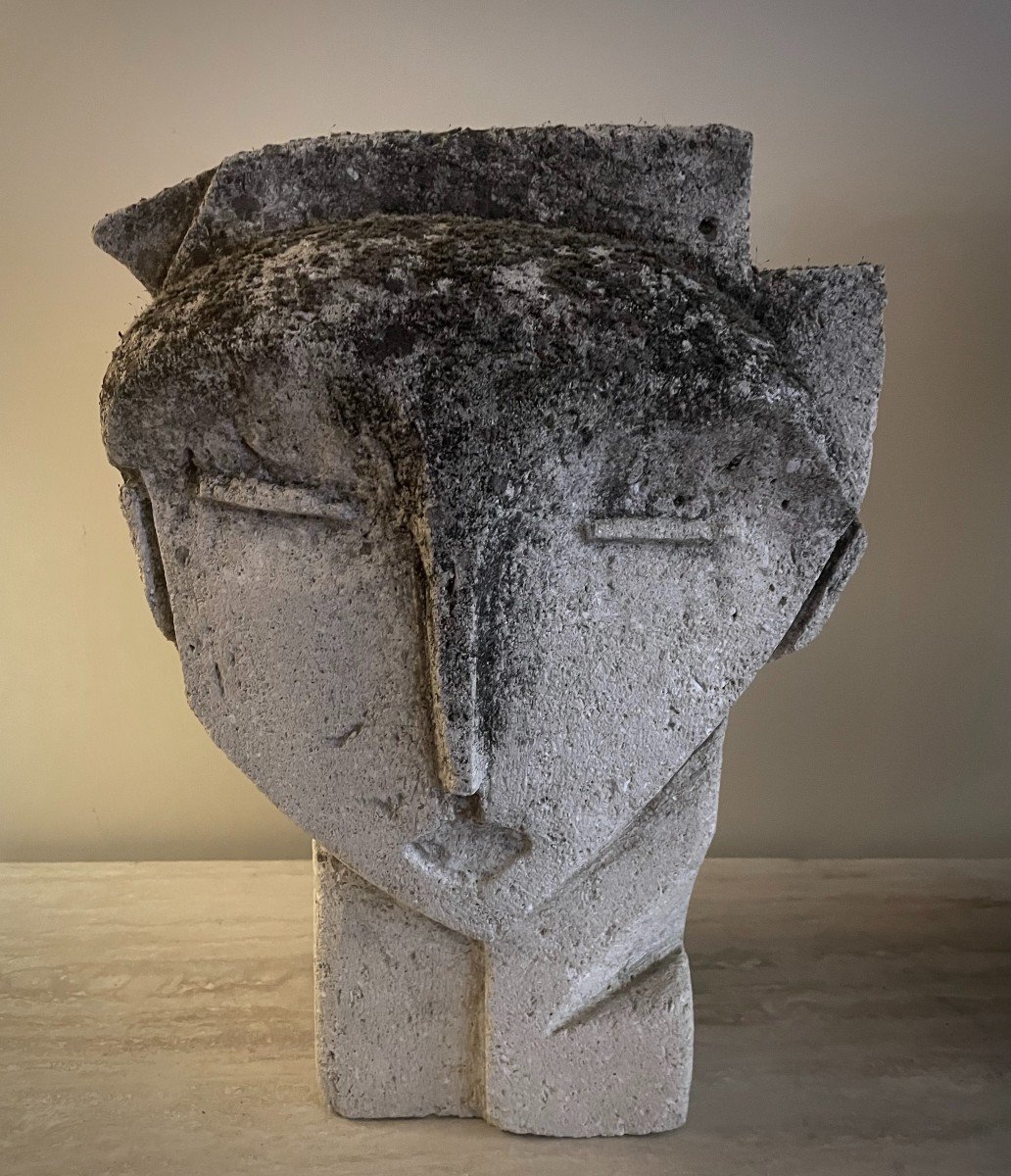 Sculpture "head" 1960-photo-2