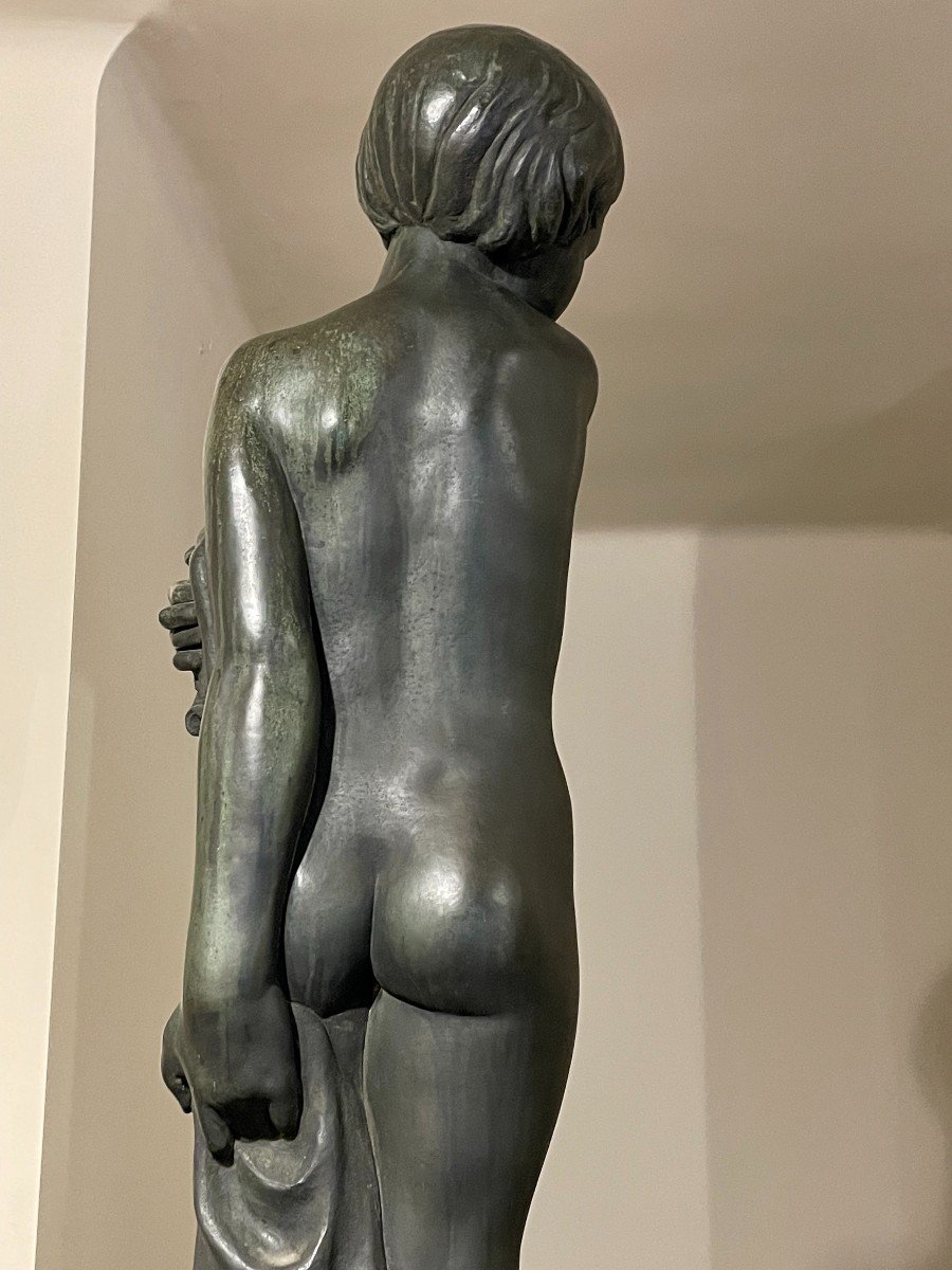 Sculpture Antonio Cloza. Bronze.-photo-3