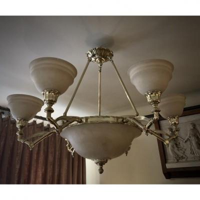 Large Neo Classic Chandelier.