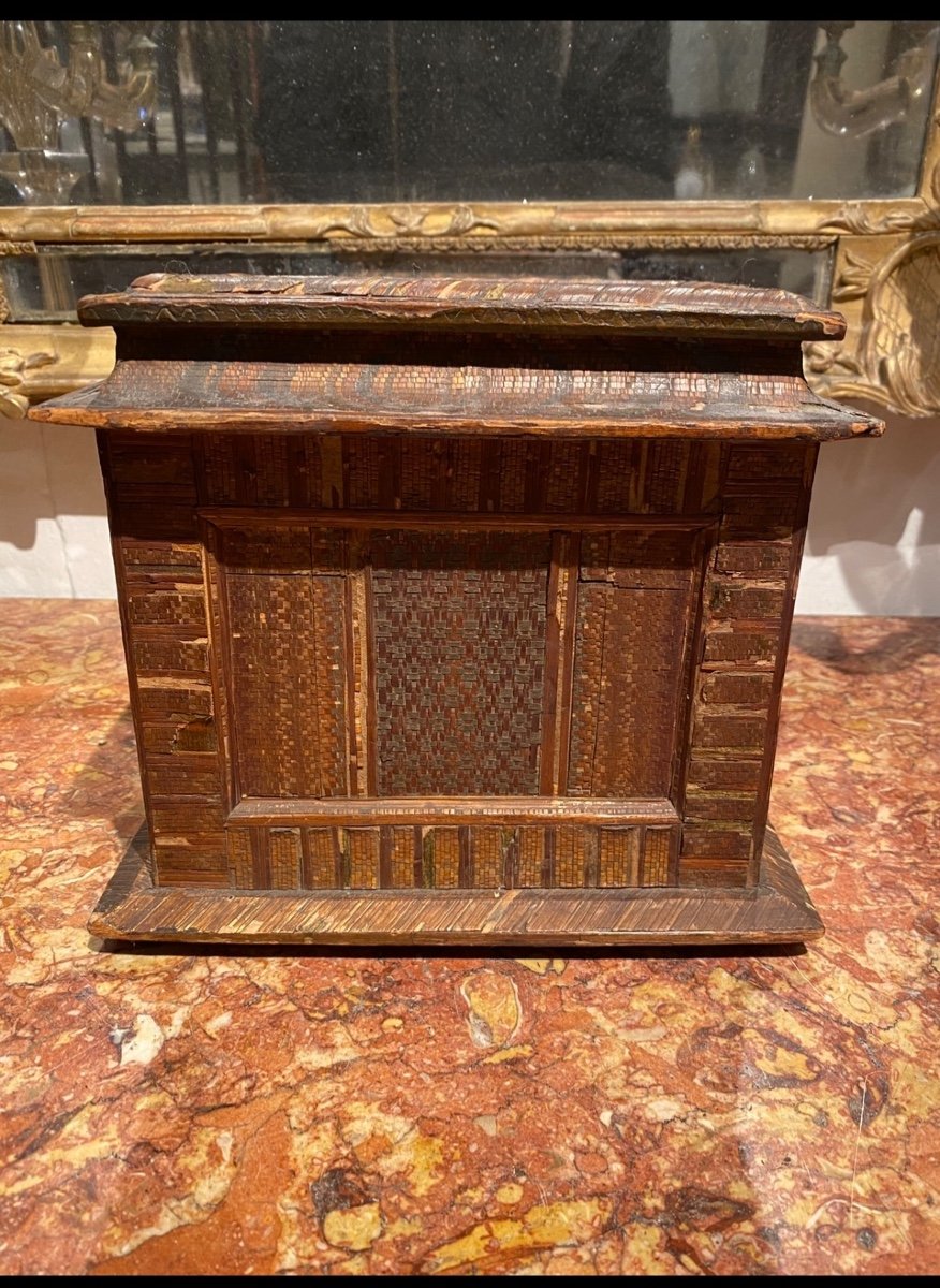 Straw Marquetry Cabinet -photo-5