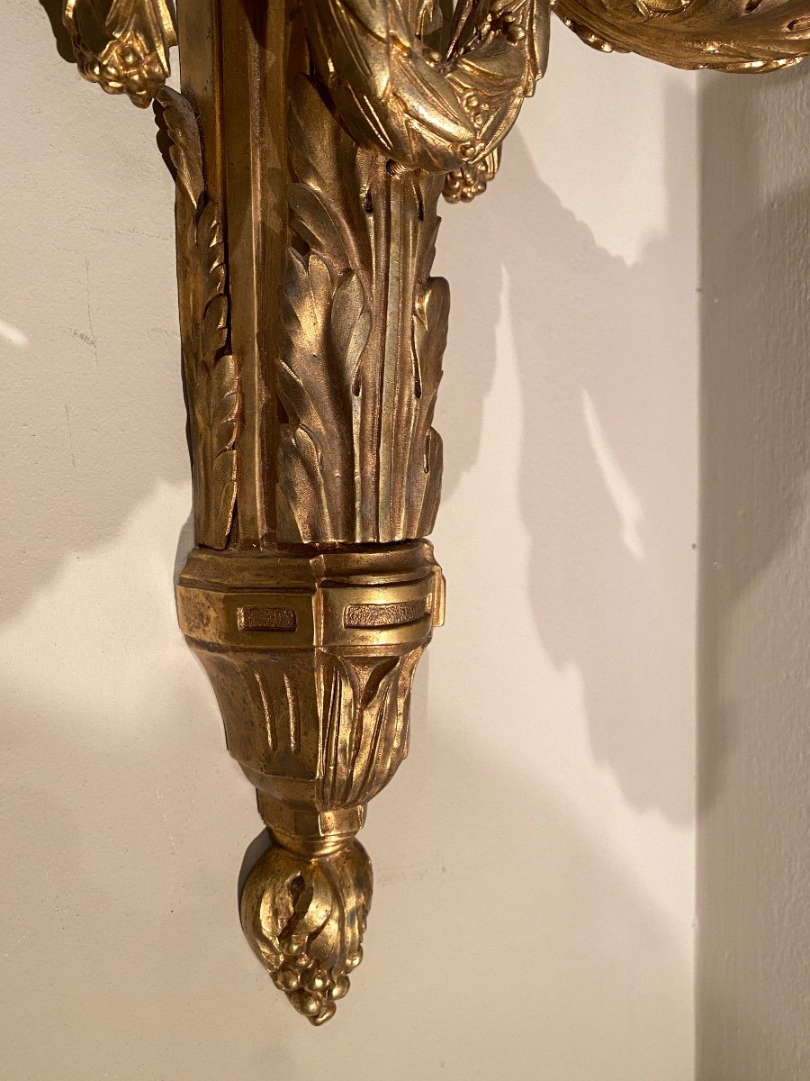 Important Pair Of Sconces L XVI-photo-5