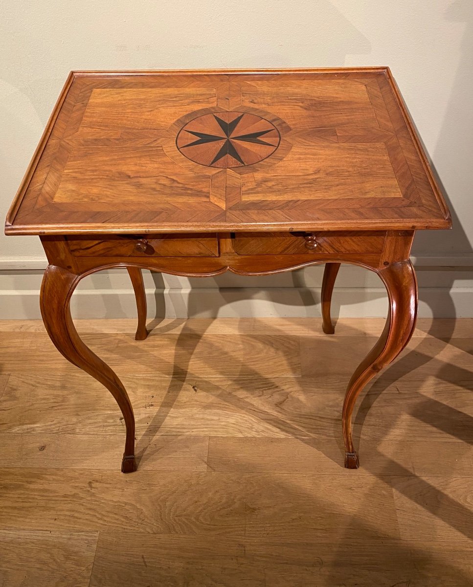 Table Louis XV Noyer -photo-2