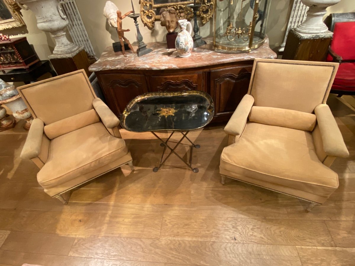 Pair Of Carlhian Armchairs-photo-2