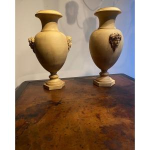 Paire De Vases Ovoïdes 