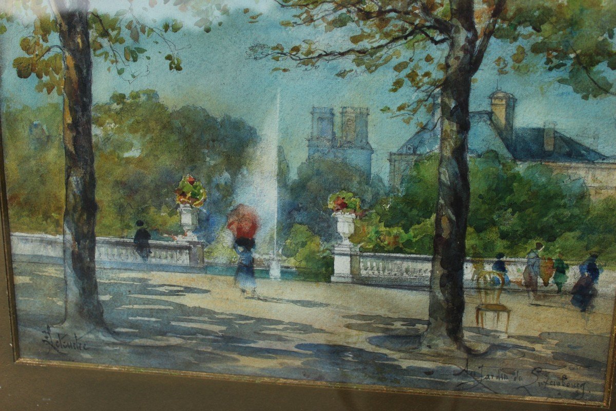 Paris, jardin du Luxembourg, F. Leteurtre XIXè-XXè-photo-1