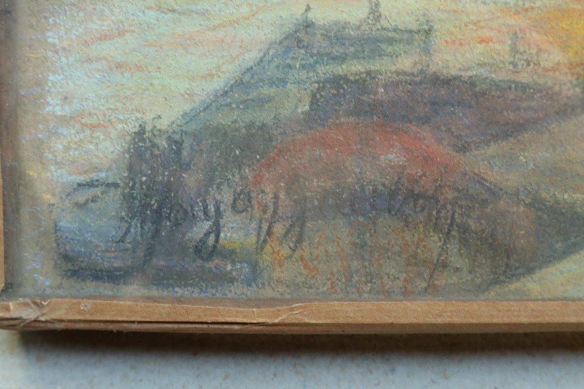 Vue de Paris, la Seine et Notre-Dame, Ecole impressionniste début XXè signée-photo-5