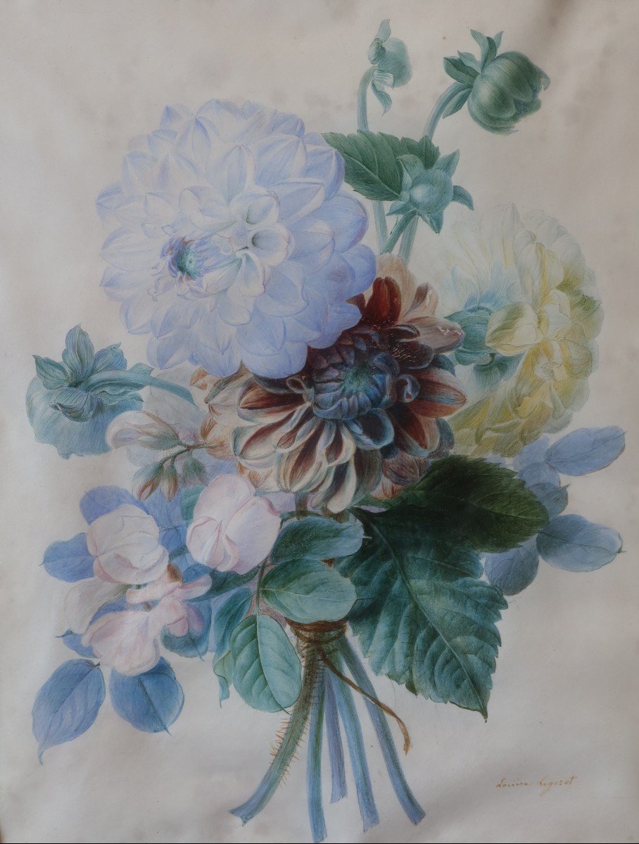 Bouquet de fleurs - Louise Logerot vers 1840