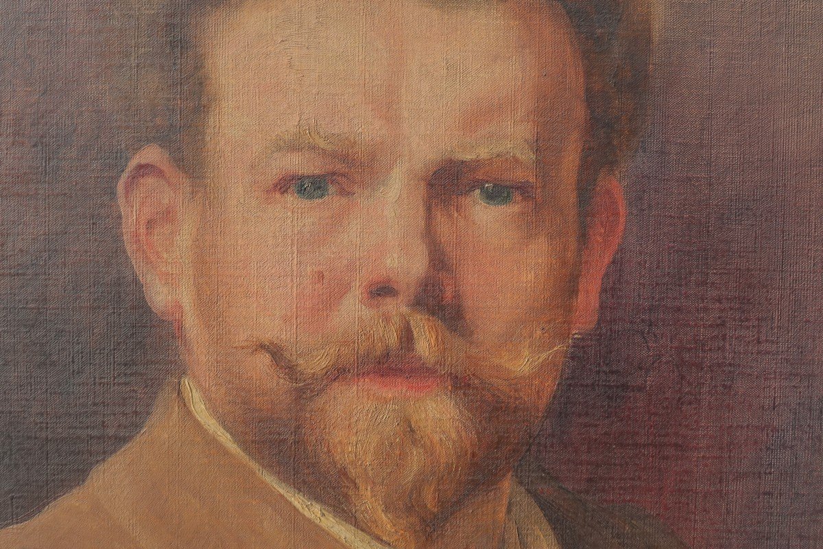 Self-portrait Of The Painter Cyrille Besset (1864-1902)-photo-3