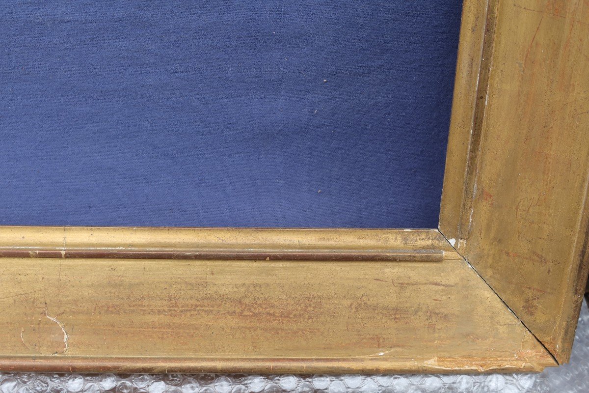 19th Century Golden Frame Sloped Profile-photo-6