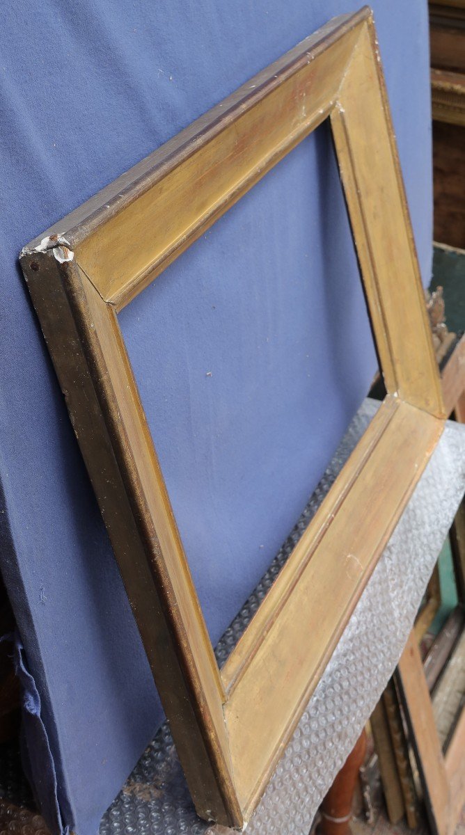 19th Century Golden Frame Sloped Profile-photo-8