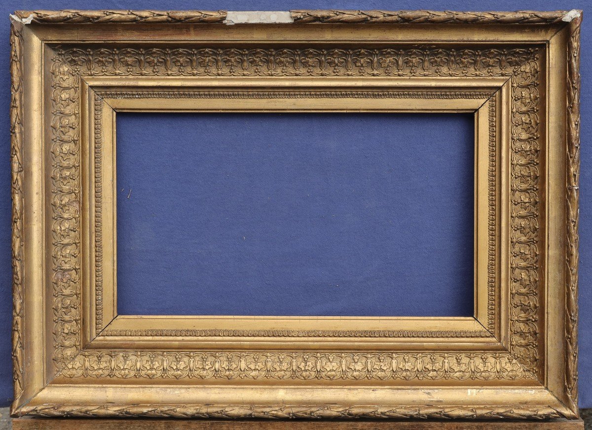 19th Century Golden Frame View 38.8x22 Cm Possible Format 6m (41x24cm)-photo-6