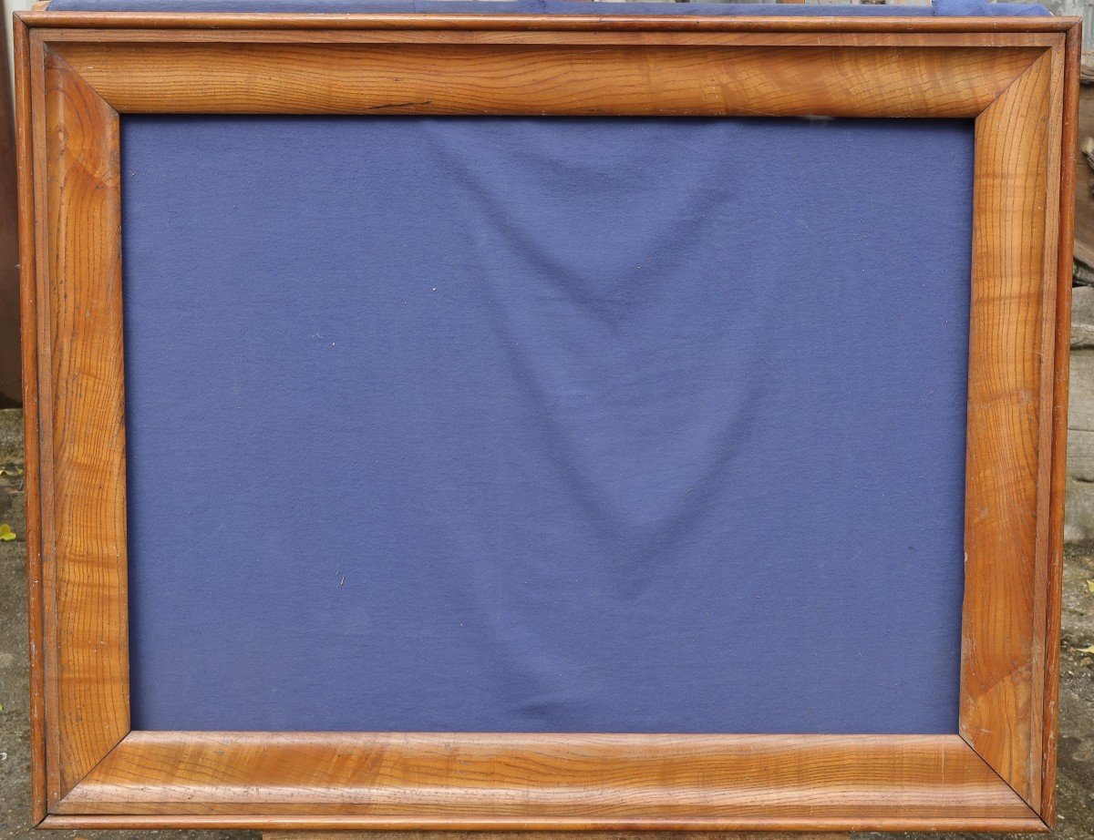 Large 19th Century Elm Wooden Frame, View 87x64cm