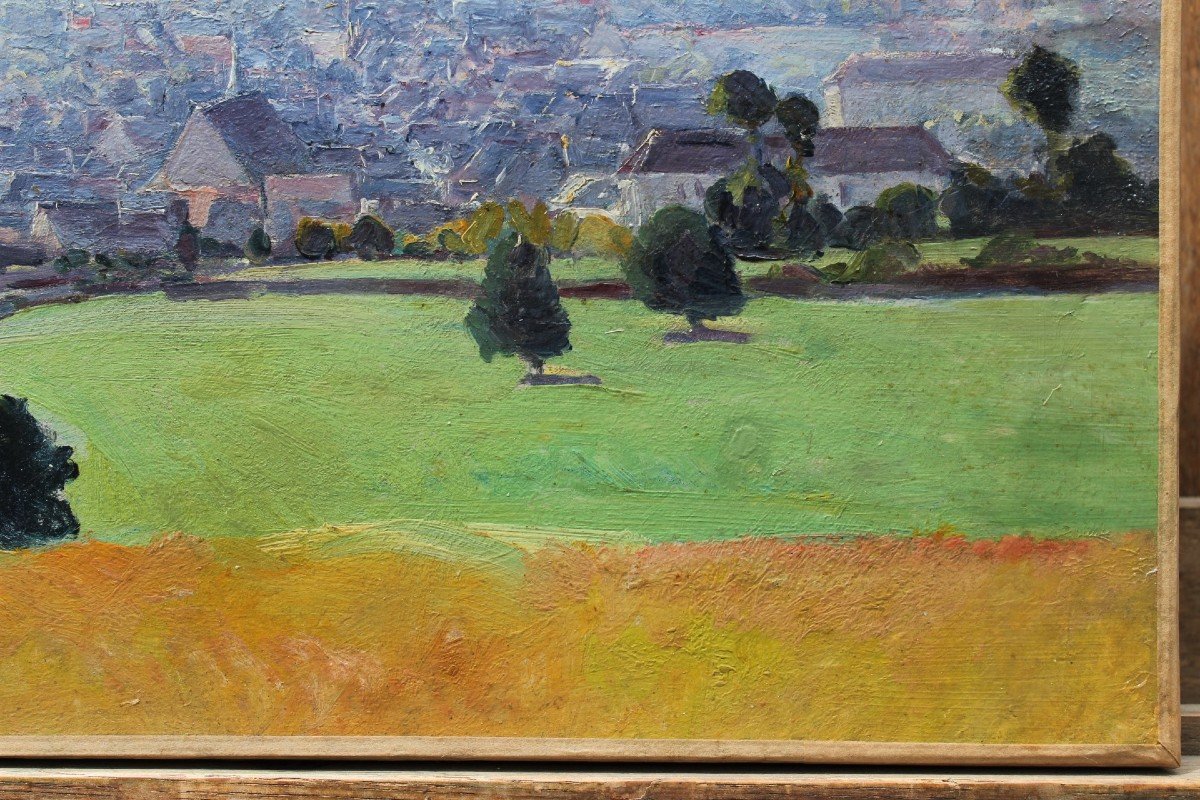 Edouard Pail (1851-1916) - Vue de Village-photo-2