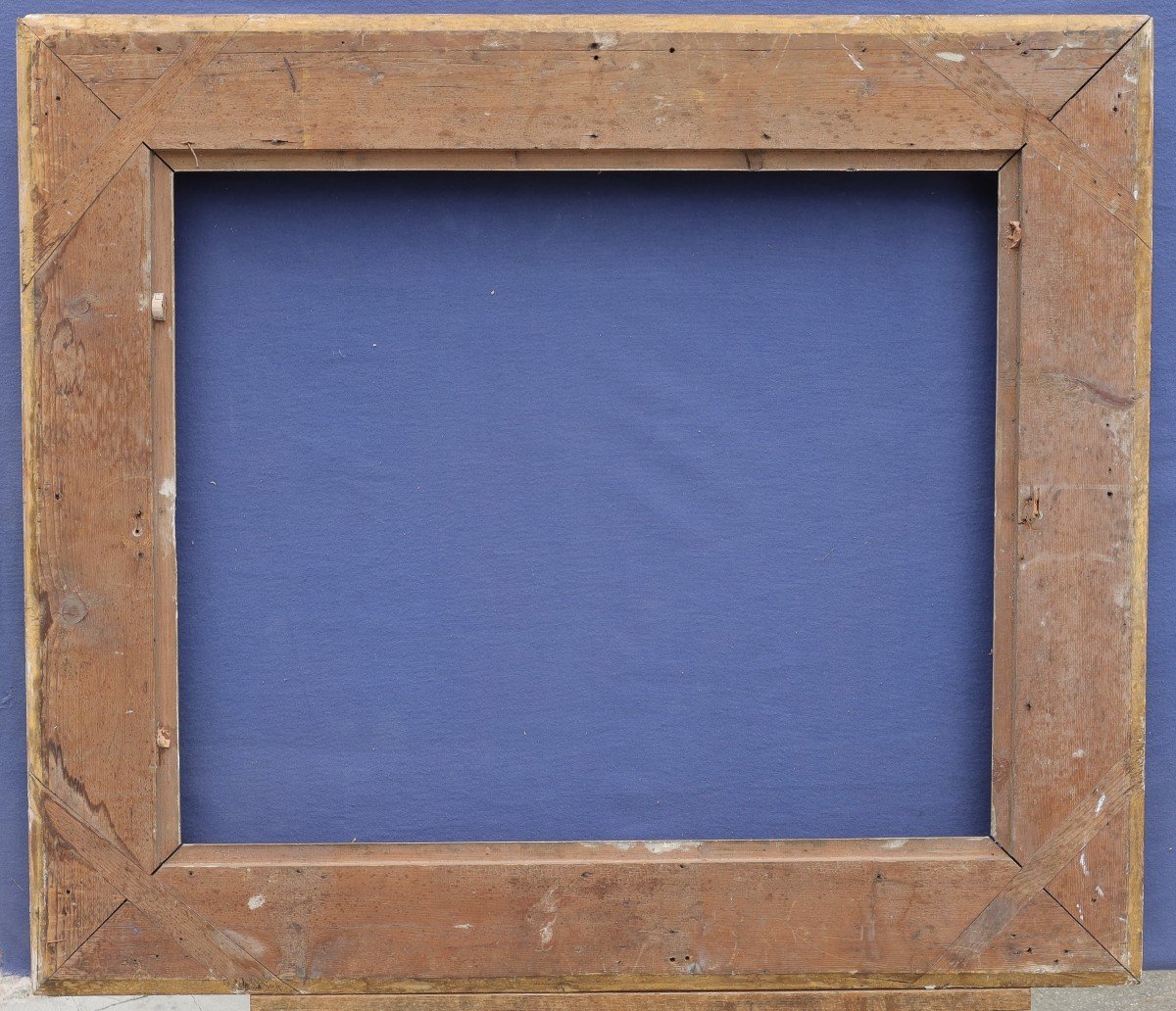 Beautiful 19th Century Gilded Frame With Channels For 15f Format (65x54), View 63.8x52.3 Cm-photo-7