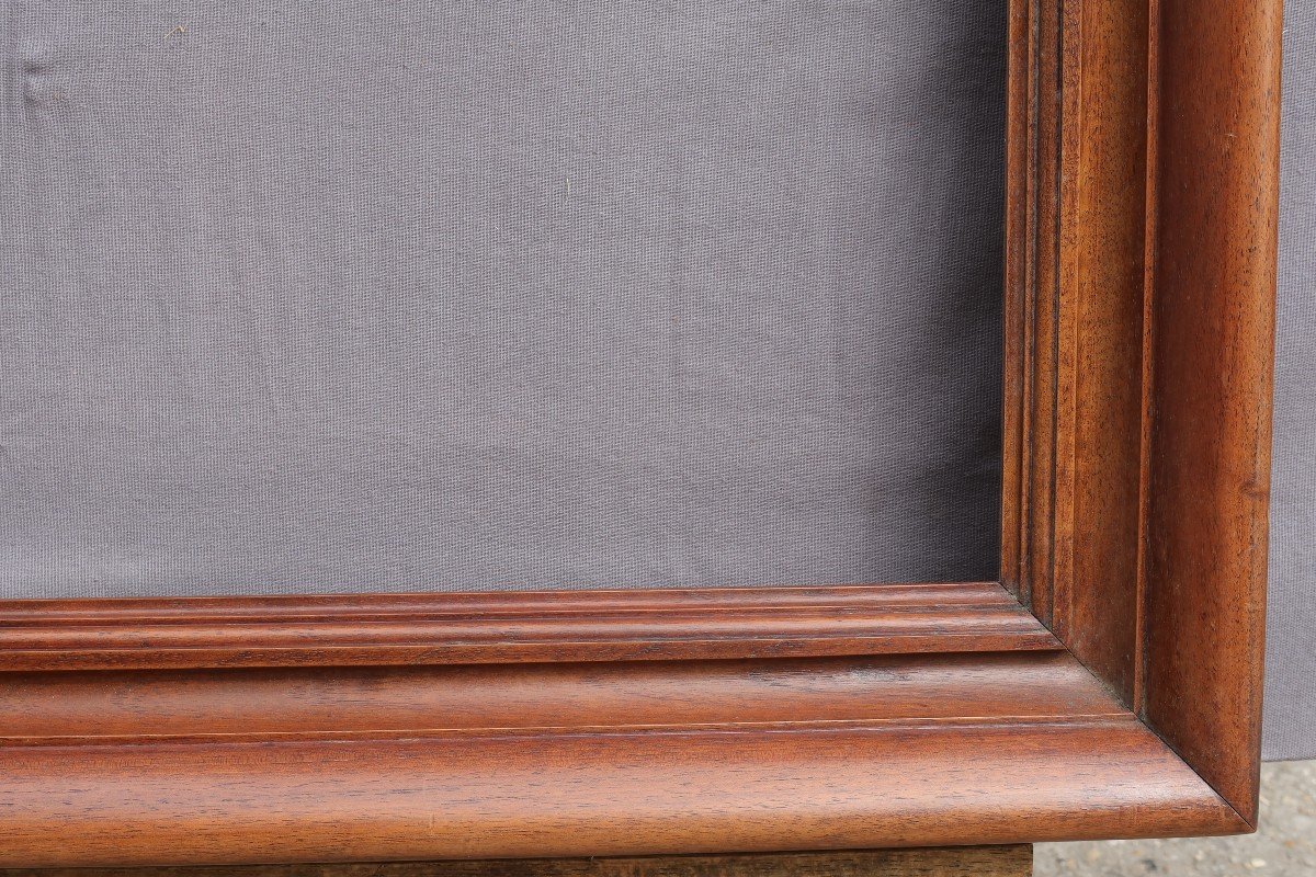 Beautiful Walnut Frame For 12p Format (61x46cm). View 59.5x44 Cm-photo-5