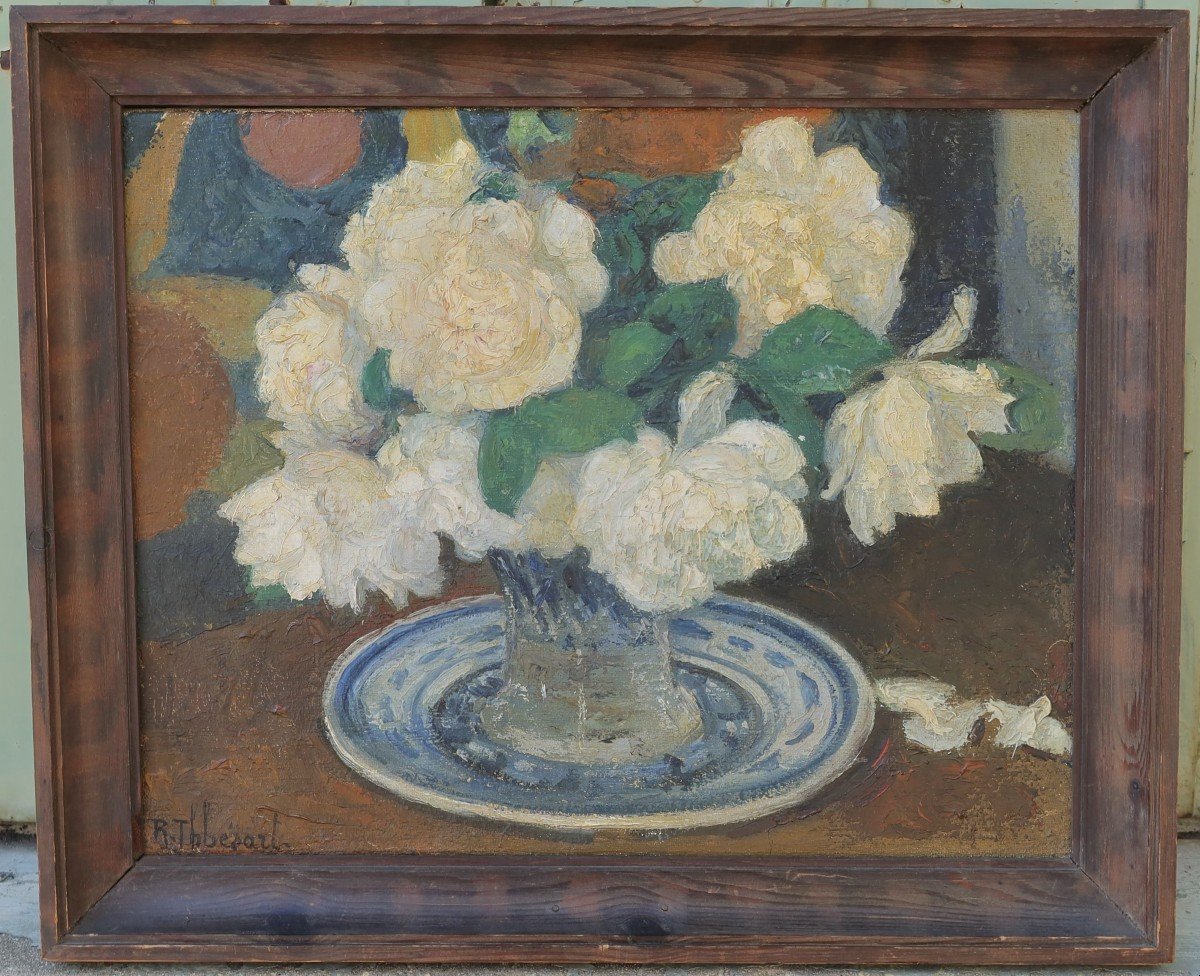 Raymond Thibésart (1874-1968). White Roses-photo-2