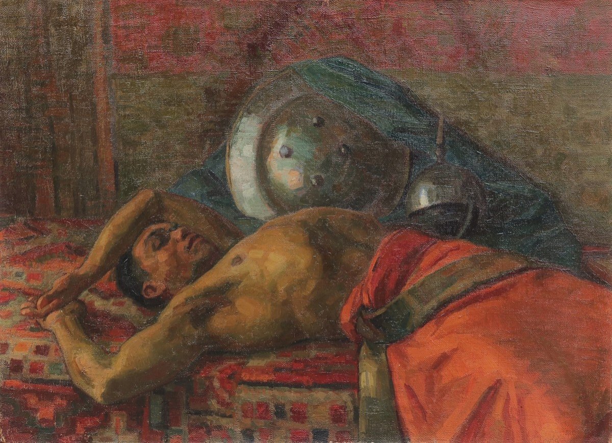 Sleeping Warrior. Early 20th Century School