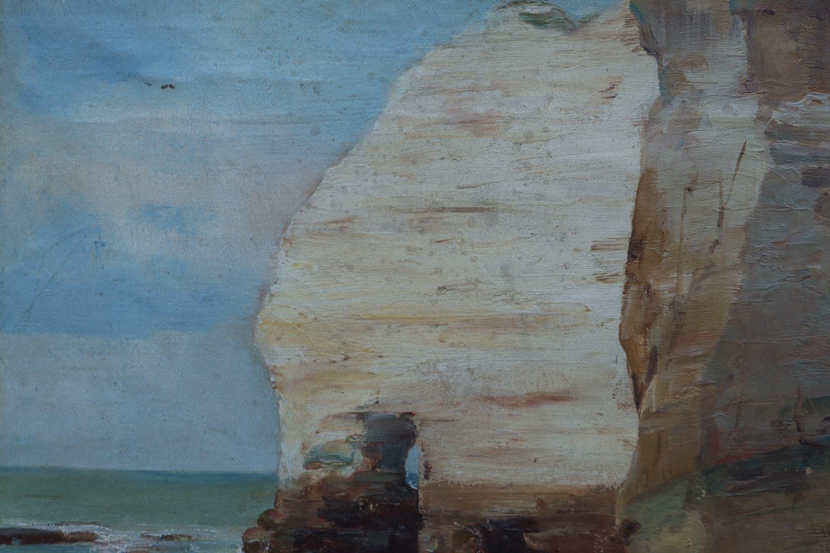 Etretat, falaises d'Amont 1886. Henry BACON (1839-1912)-photo-3