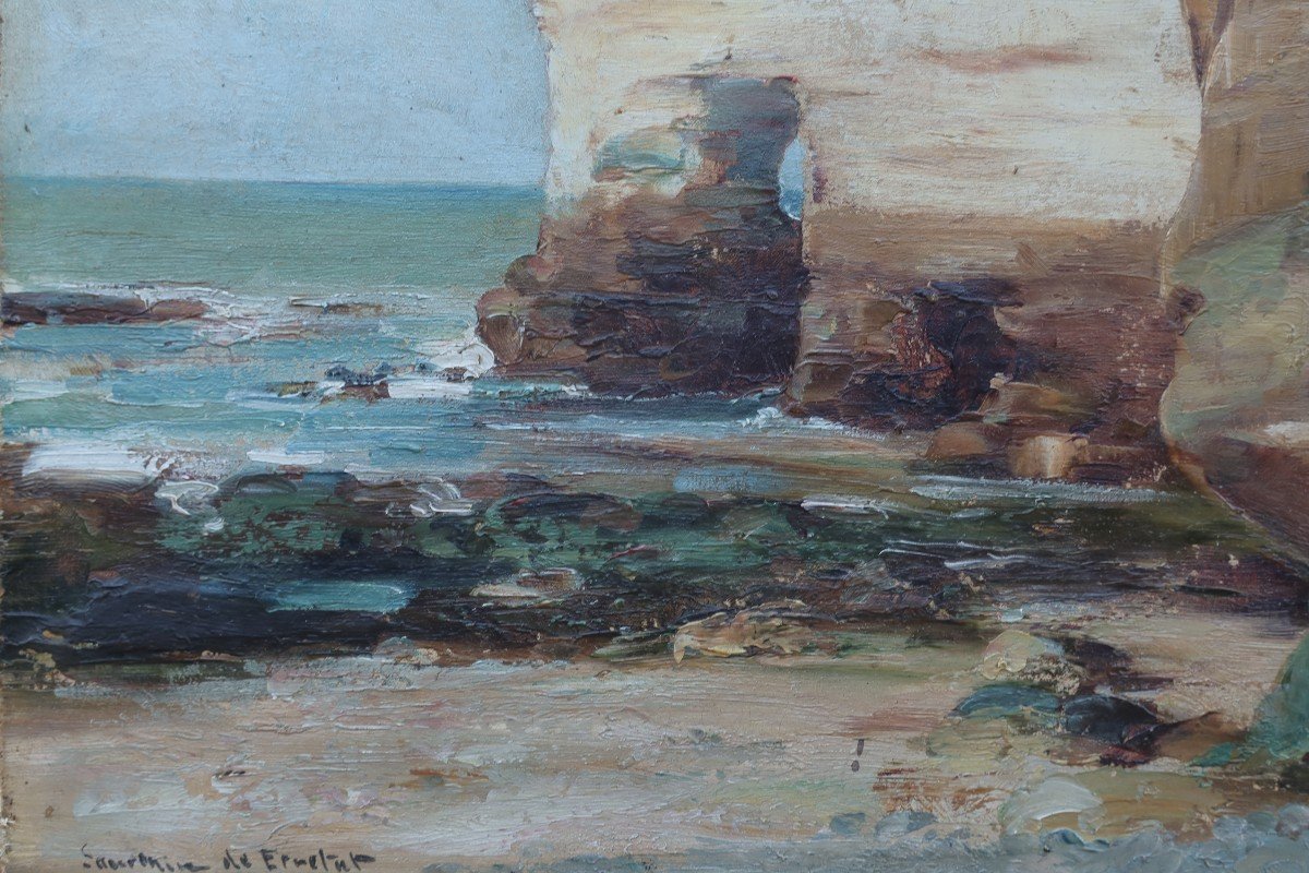 Etretat, falaises d'Amont 1886. Henry BACON (1839-1912)-photo-5