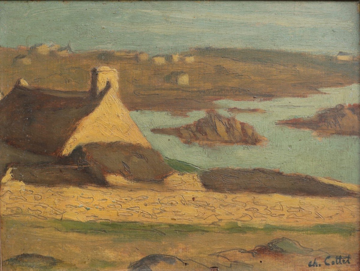 Charles COTTET (1863-1925). Marine, Bretagne Finistère.