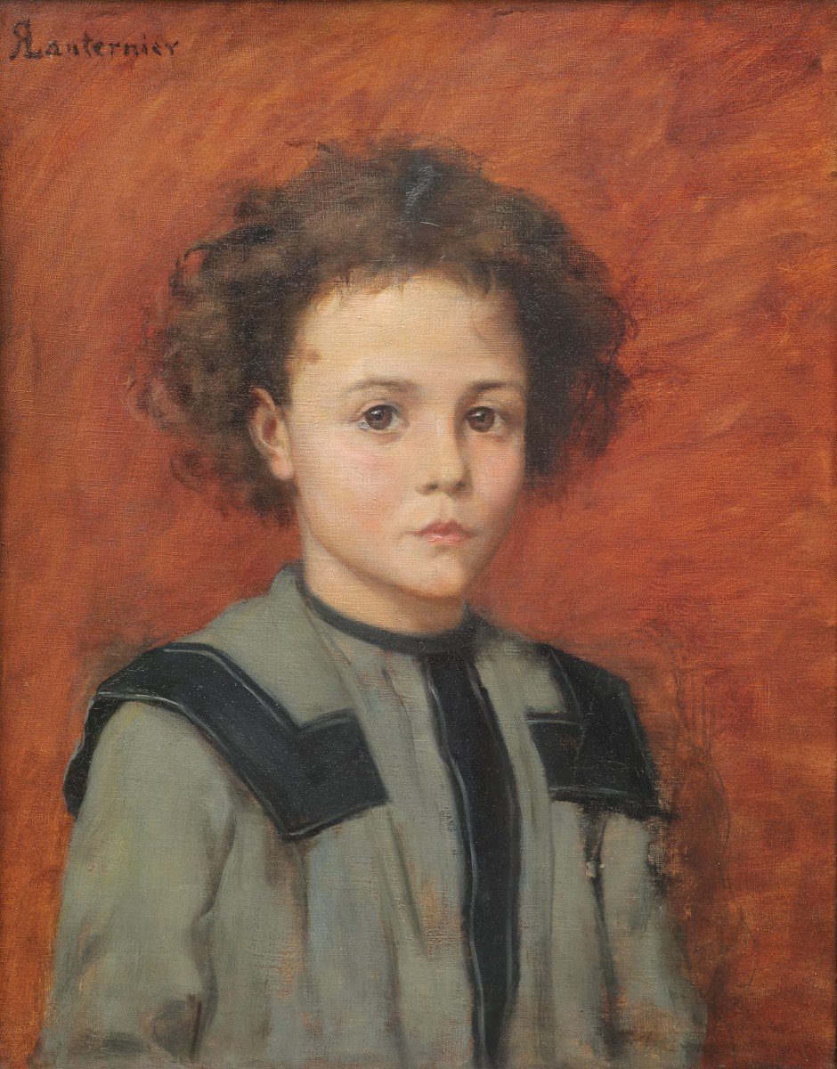 Portrait d'enfant. Raoul Léon LANTERNIER (1870-?)