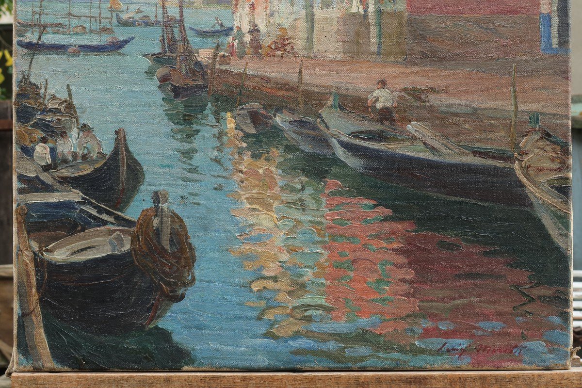 Ile de Burano à Venise, 1918. Luigi MORETTI (1884-1950)-photo-2