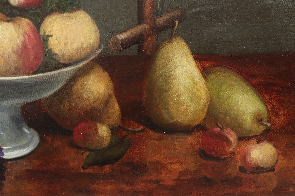 Paul Désiré TROUILLEBERT (1829-1900). Nature morte au perroquet.-photo-5