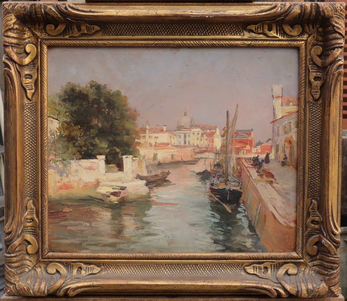 Un canal à Venise. Raymond ALLEGRE (1857-1933)-photo-4