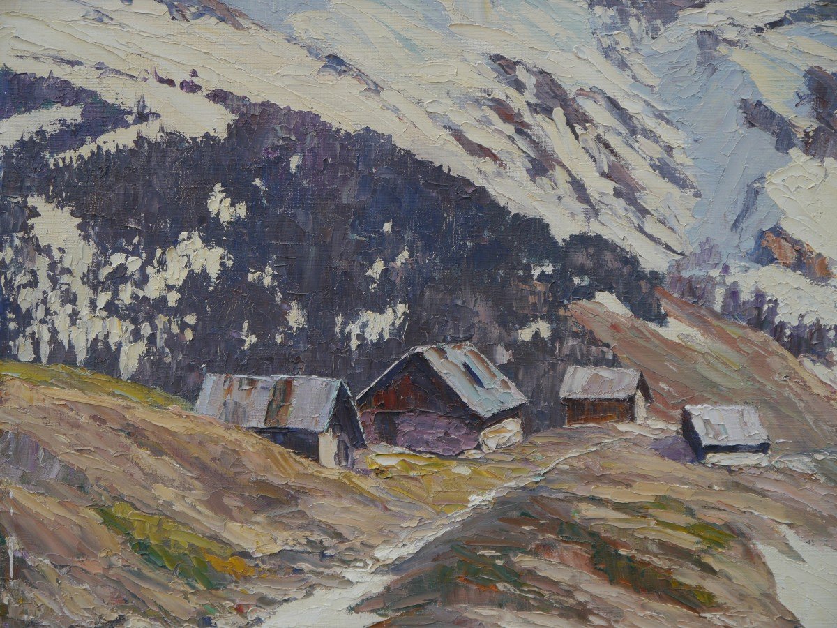 étienne Bovier-lapierre (1908-1987). Mountain Landscape, Mont Charvin, Haute-savoie, Alps-photo-1