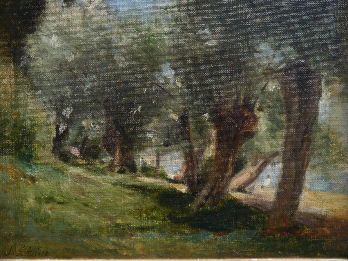 Stanislas Lépine (1835-1892). Landscape, Undergrowth.-photo-1