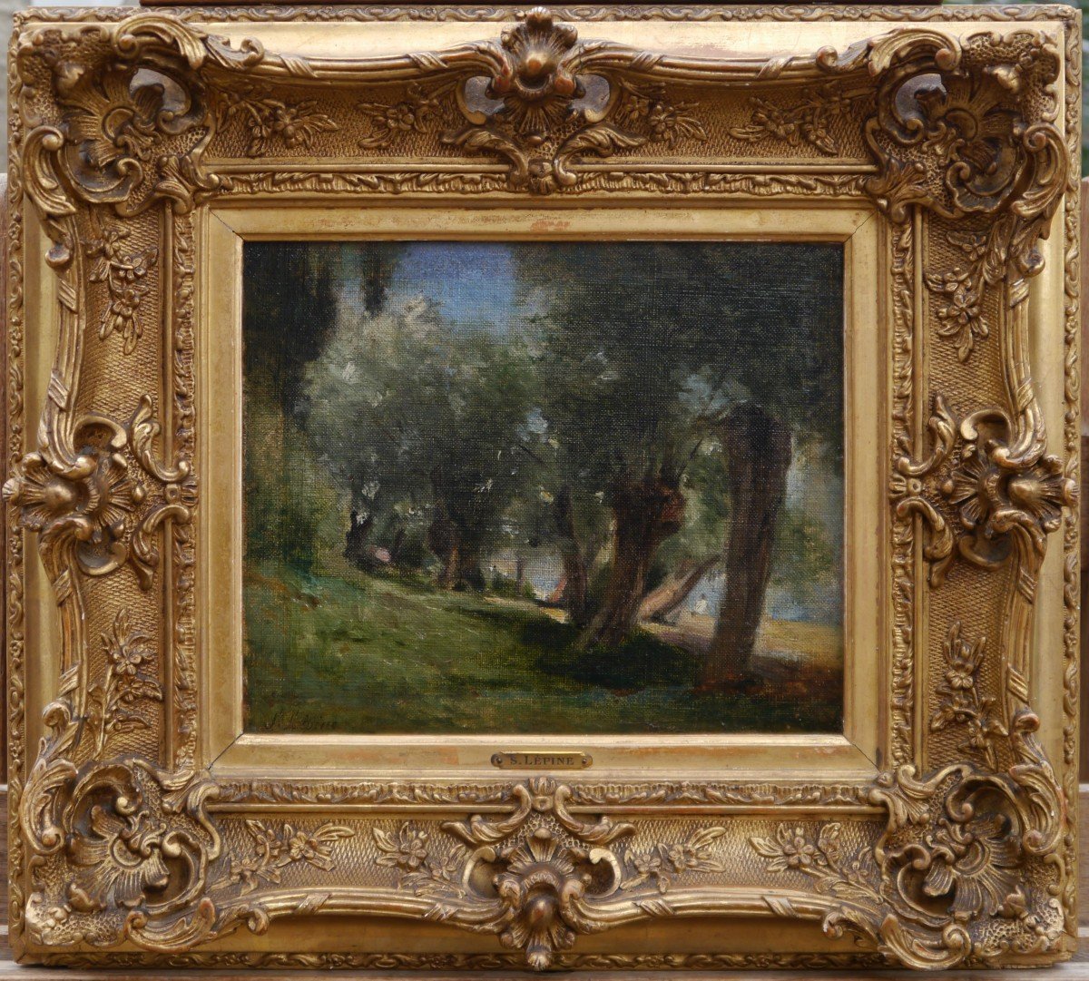 Stanislas Lépine (1835-1892). Landscape, Undergrowth.