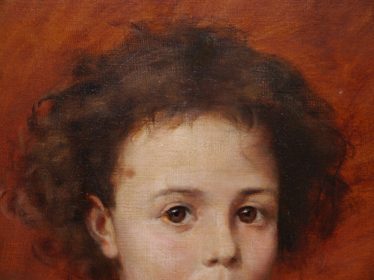 Portrait Of A Child. Raoul Léon Lanternier (1870-?)-photo-4