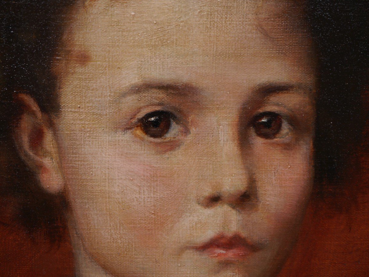 Portrait Of A Child. Raoul Léon Lanternier (1870-?)-photo-2