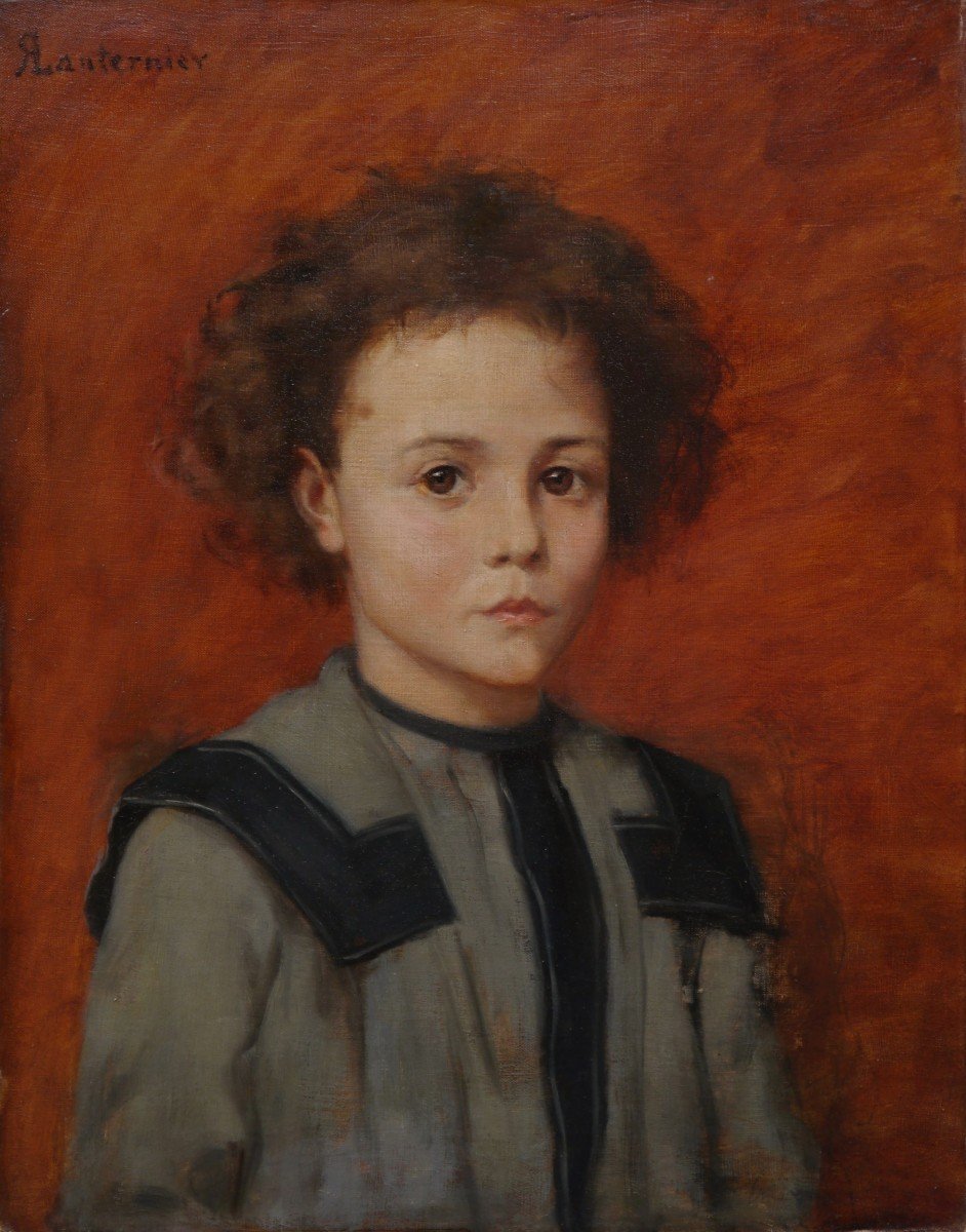 Portrait Of A Child. Raoul Léon Lanternier (1870-?)