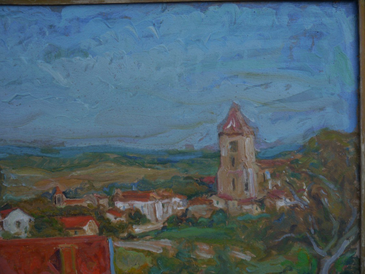 Serge FOTINSKY (1887-1971). Paysage à Belvès, Dordogne.-photo-4