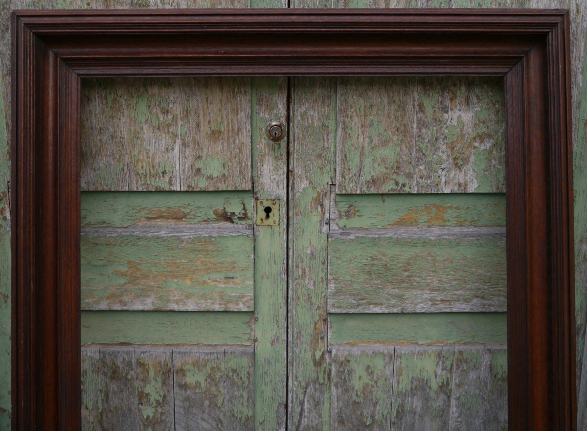 Large 19th Century Solid Oak Frame For 100x81 Cm, Format 40f-photo-4