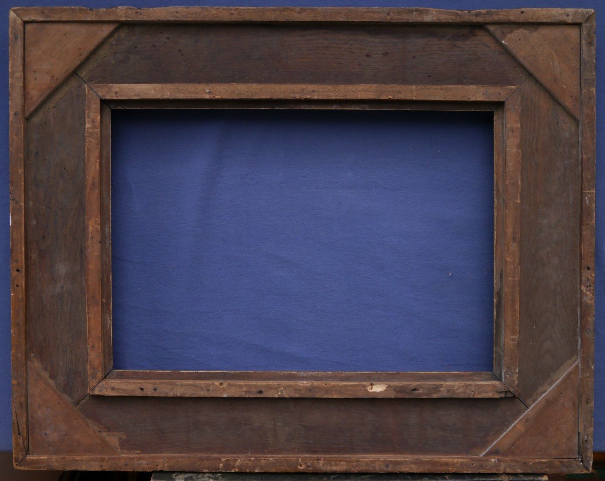 Large 19th Century Oak Frame For 55x38cm Format (10p)-photo-5