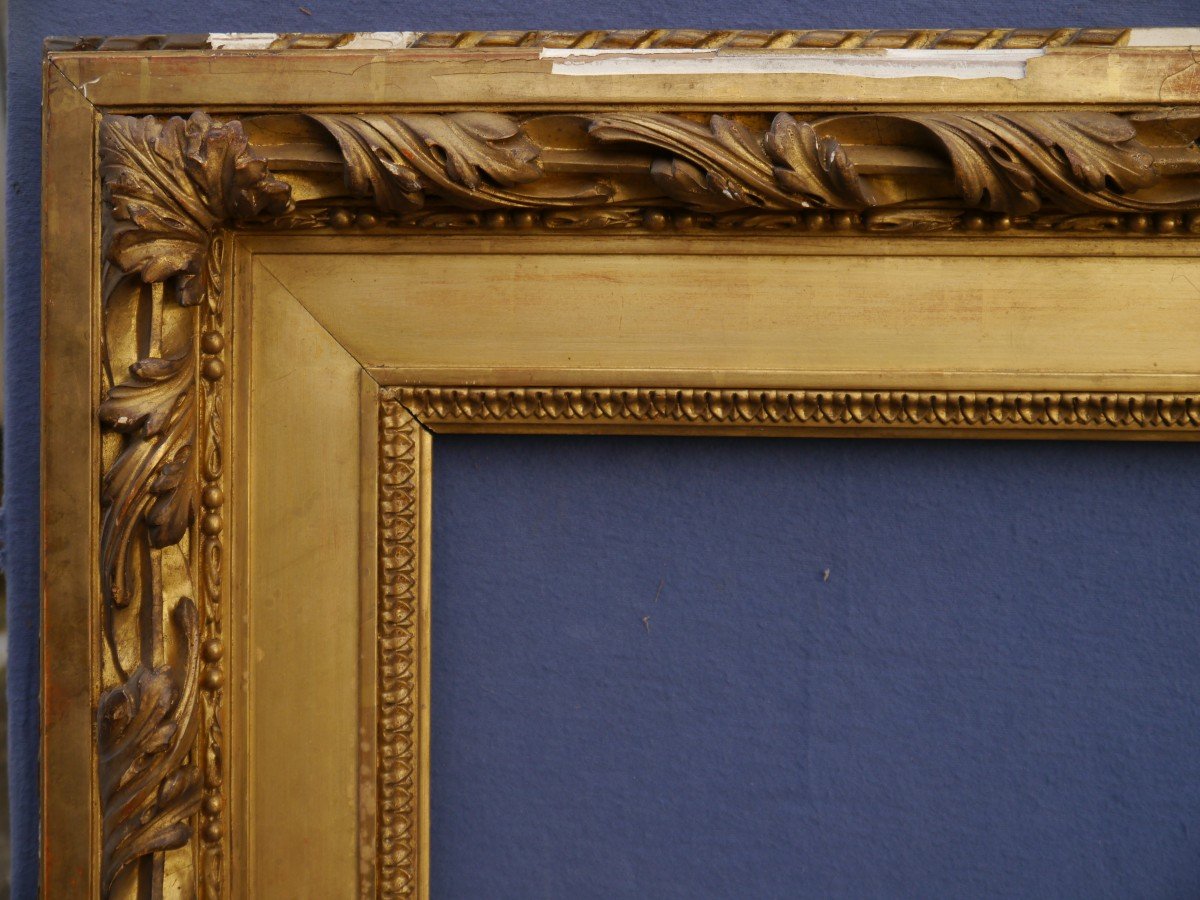 Large 19th Century Gilded Frame From Ateliers Souty, 20m Format, 70.5 X 49 Cm View-photo-1