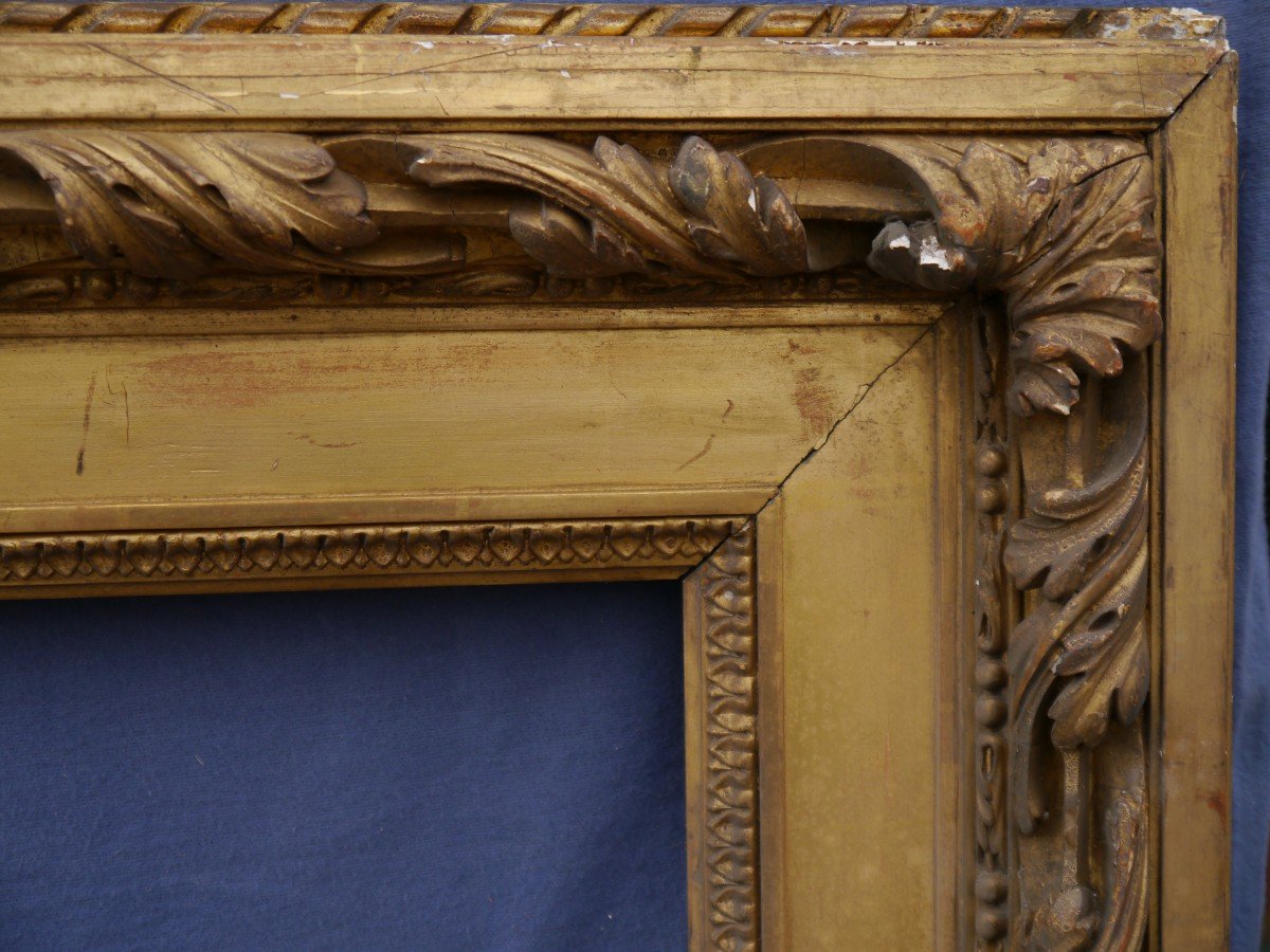 Large 19th Century Gilded Frame From Ateliers Souty, 20m Format, 70.5 X 49 Cm View-photo-3