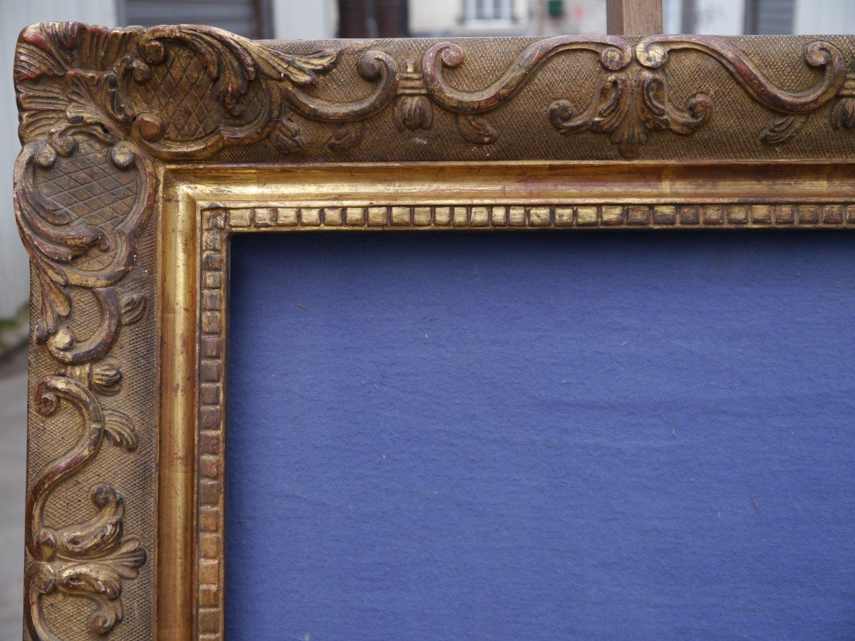 Large 19th Century Gilded Frame, 30f Format (92x73cm), View 90.5x71.5 Cm-photo-4