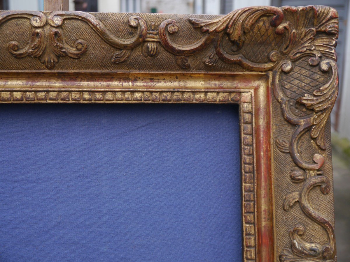 Large 19th Century Gilded Frame, 30f Format (92x73cm), View 90.5x71.5 Cm-photo-2