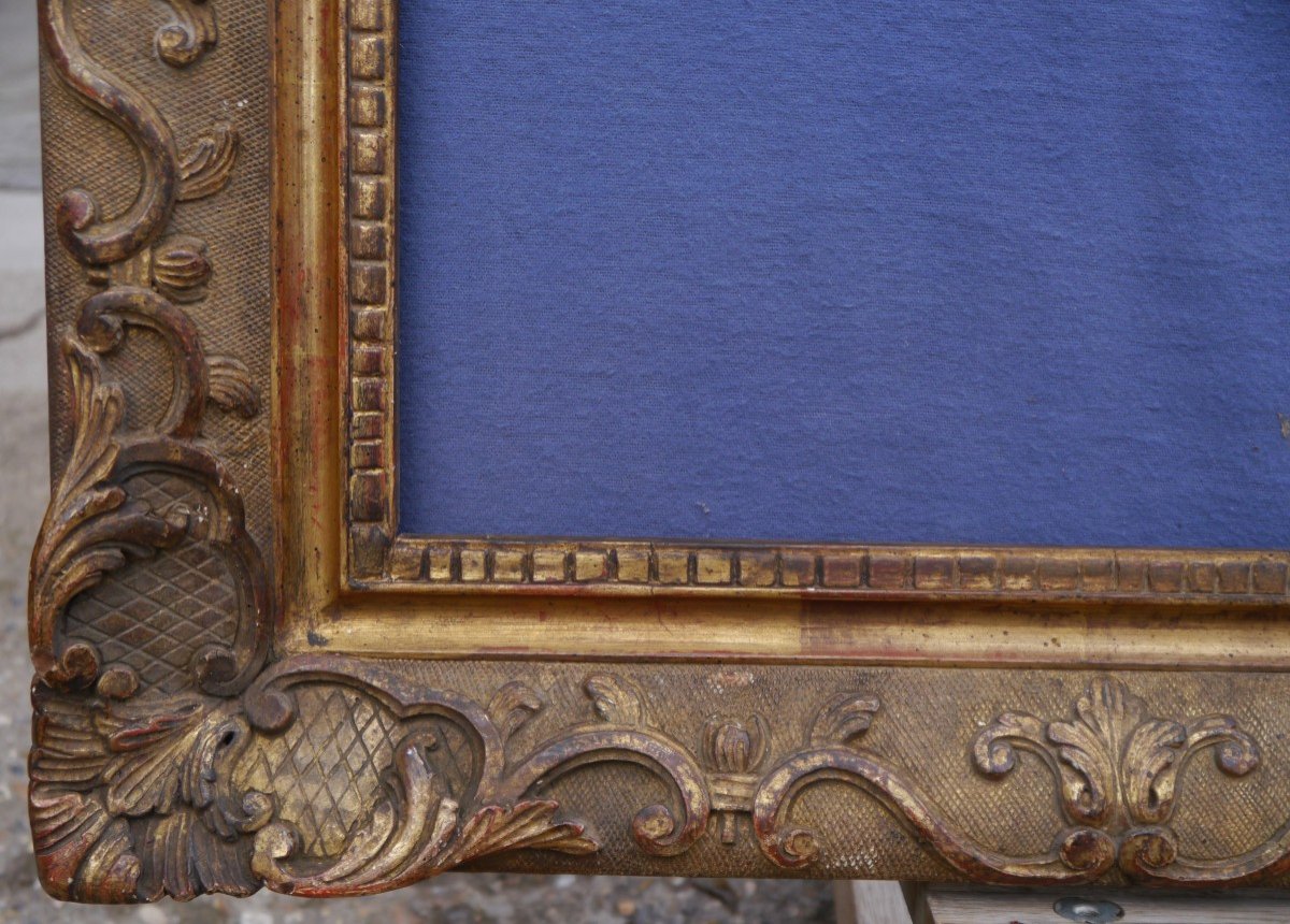 Large 19th Century Gilded Frame, 30f Format (92x73cm), View 90.5x71.5 Cm-photo-6