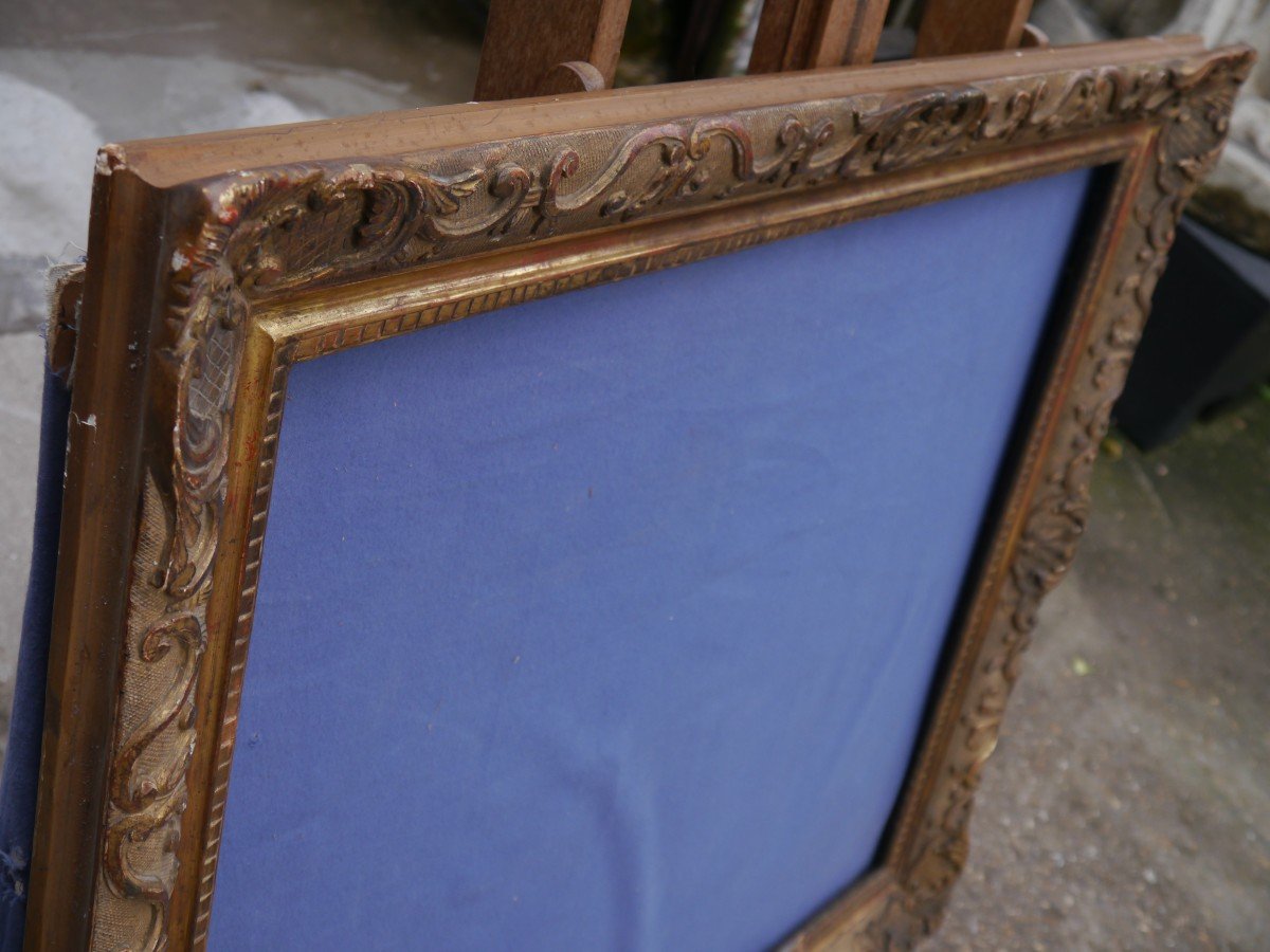 Large 19th Century Gilded Frame, 30f Format (92x73cm), View 90.5x71.5 Cm-photo-7