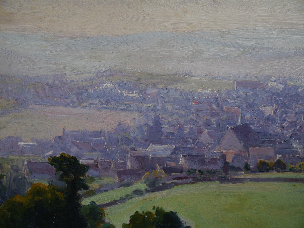 Edouard Pail (1851-1916) - Vue panoramique d'un Village-photo-4