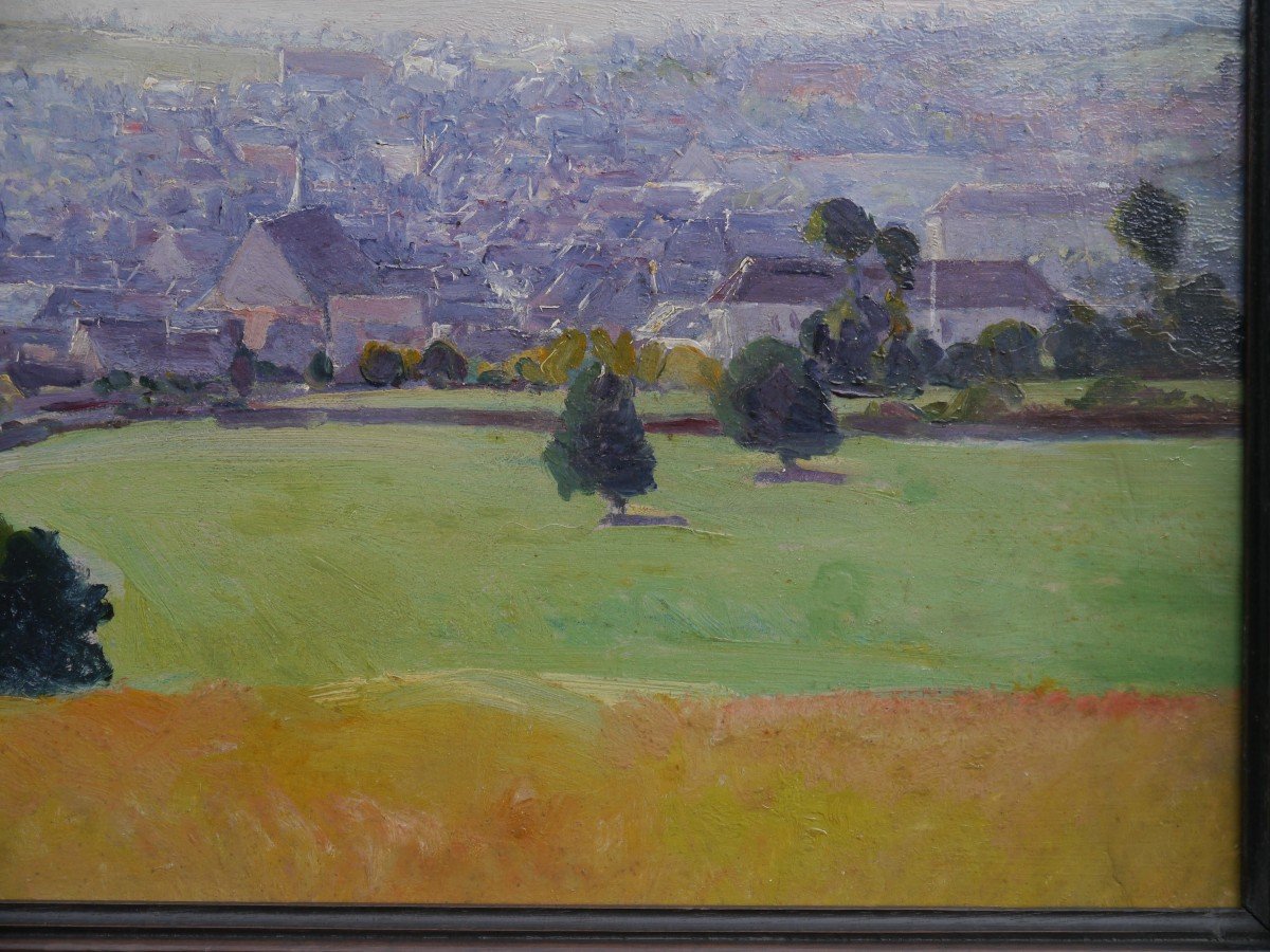 Edouard Pail (1851-1916) - Vue panoramique d'un Village-photo-4