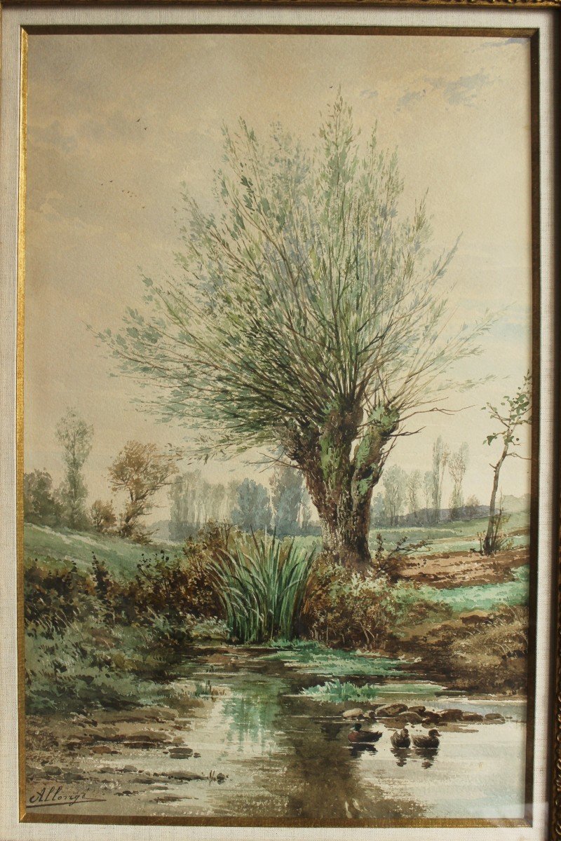 La mare aux canard - Auguste Allongé (1810-1898)-photo-2