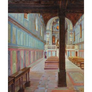 P. Bracquemond (1870-1926) - Church Of Ste Marie Des Miracles 1907 In Venice